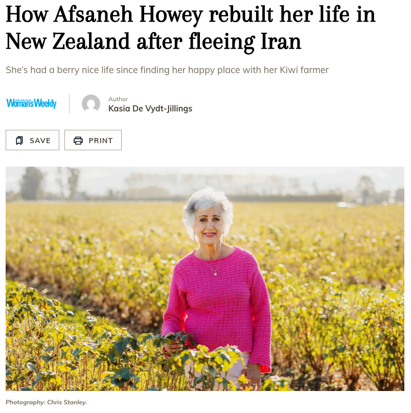 ViBERi co-founder Afsaneh Howey interviewed by Woman's Weekly